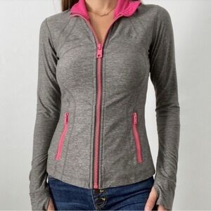 Lululemon Define Jacket Women’s 8 Gray Full Zip Luon Athletic Sweatshirt